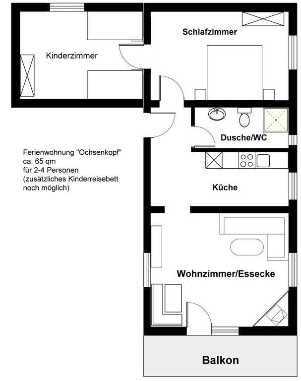 ヴァルメンシュタイナハ Haus Rosenbuehl Bed & Breakfast エクステリア 写真